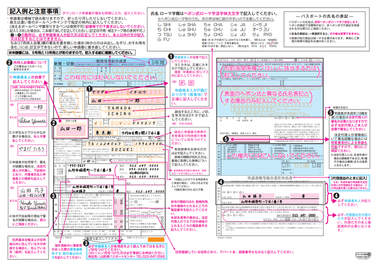 旅券の記入例と注意事項